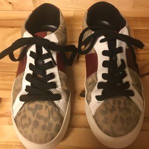 Italian leopard print sneakers